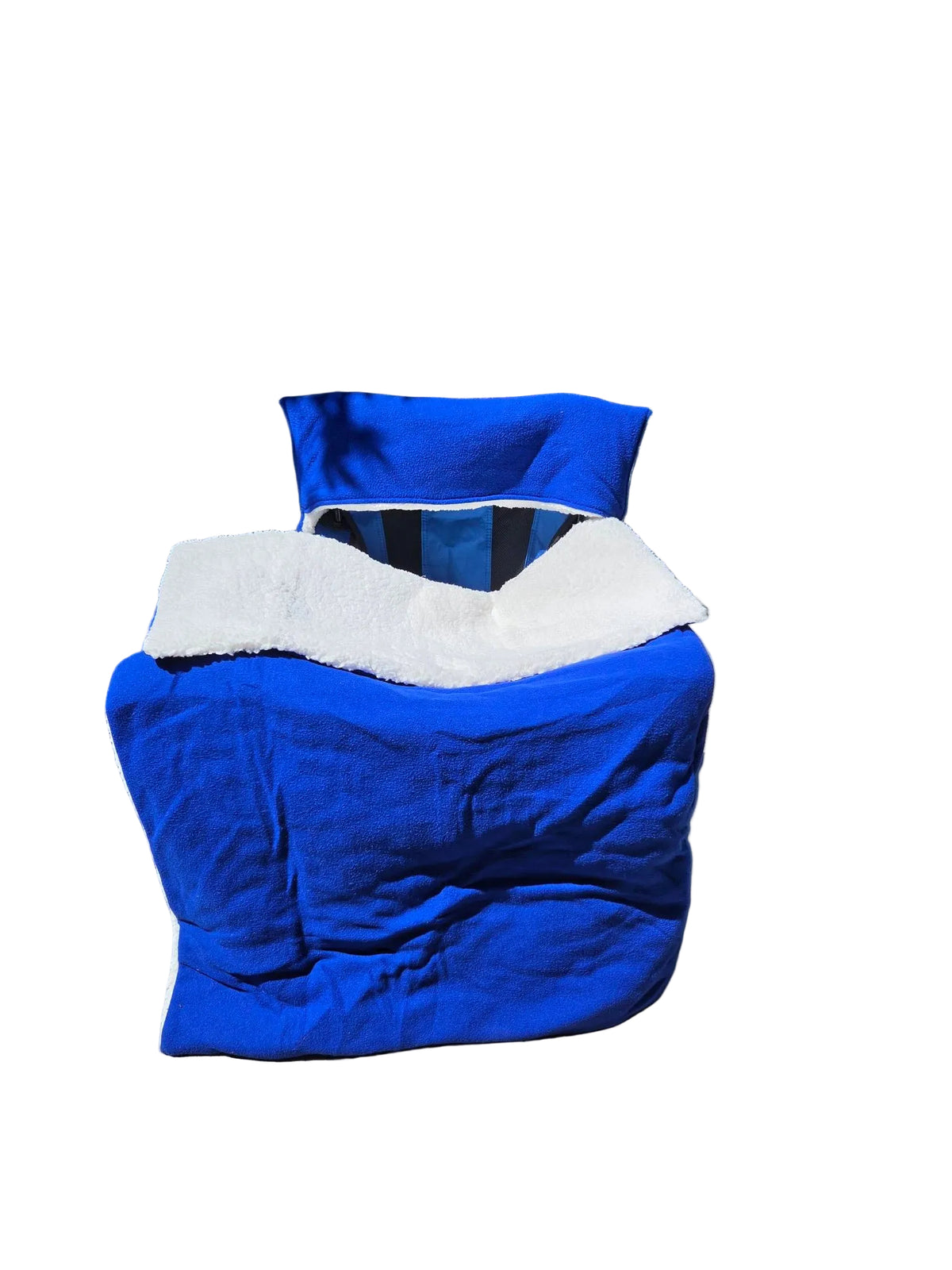 Blue Polar Fleece with White Sherpa