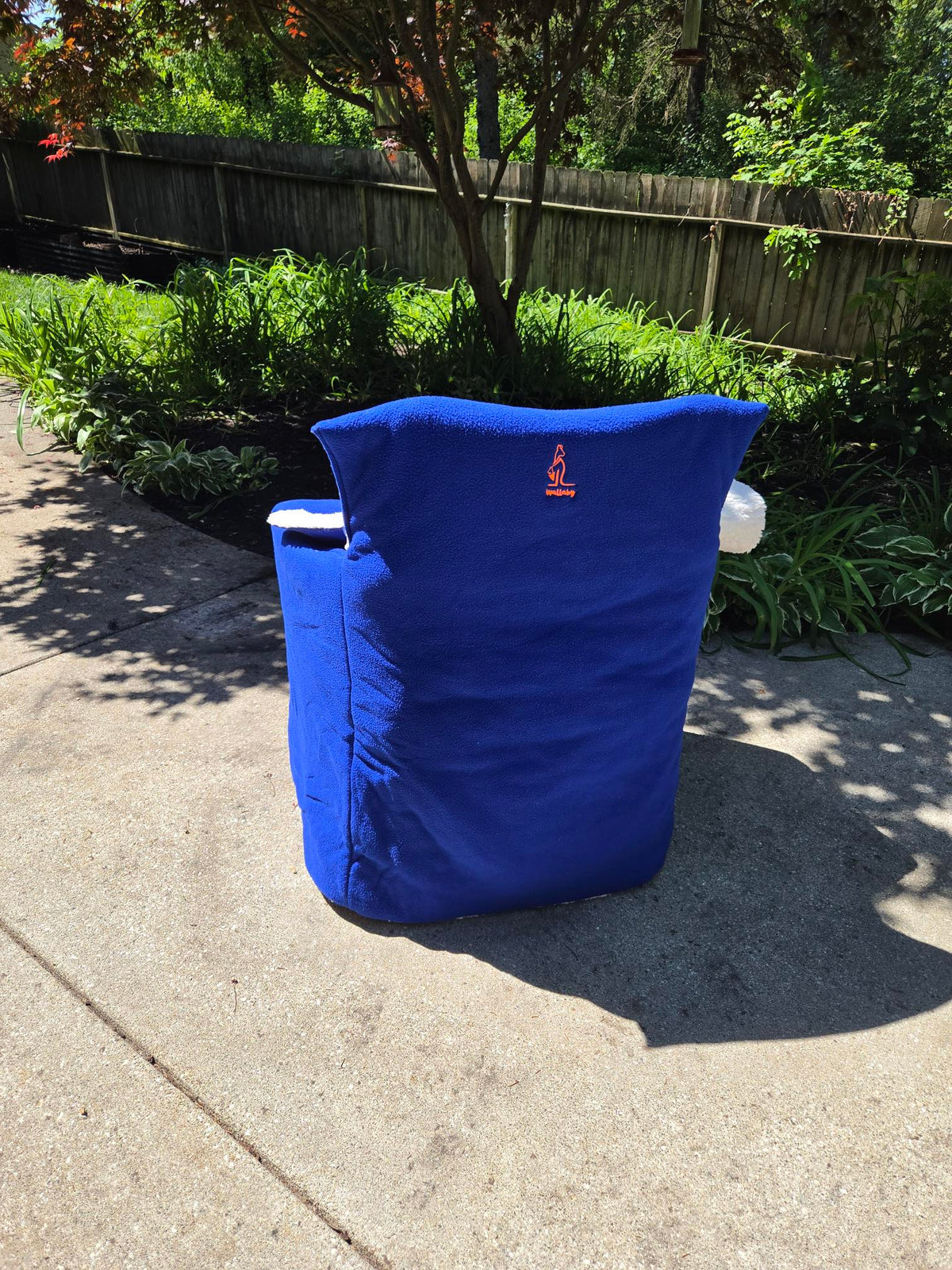 Blue Polar Fleece with White Sherpa
