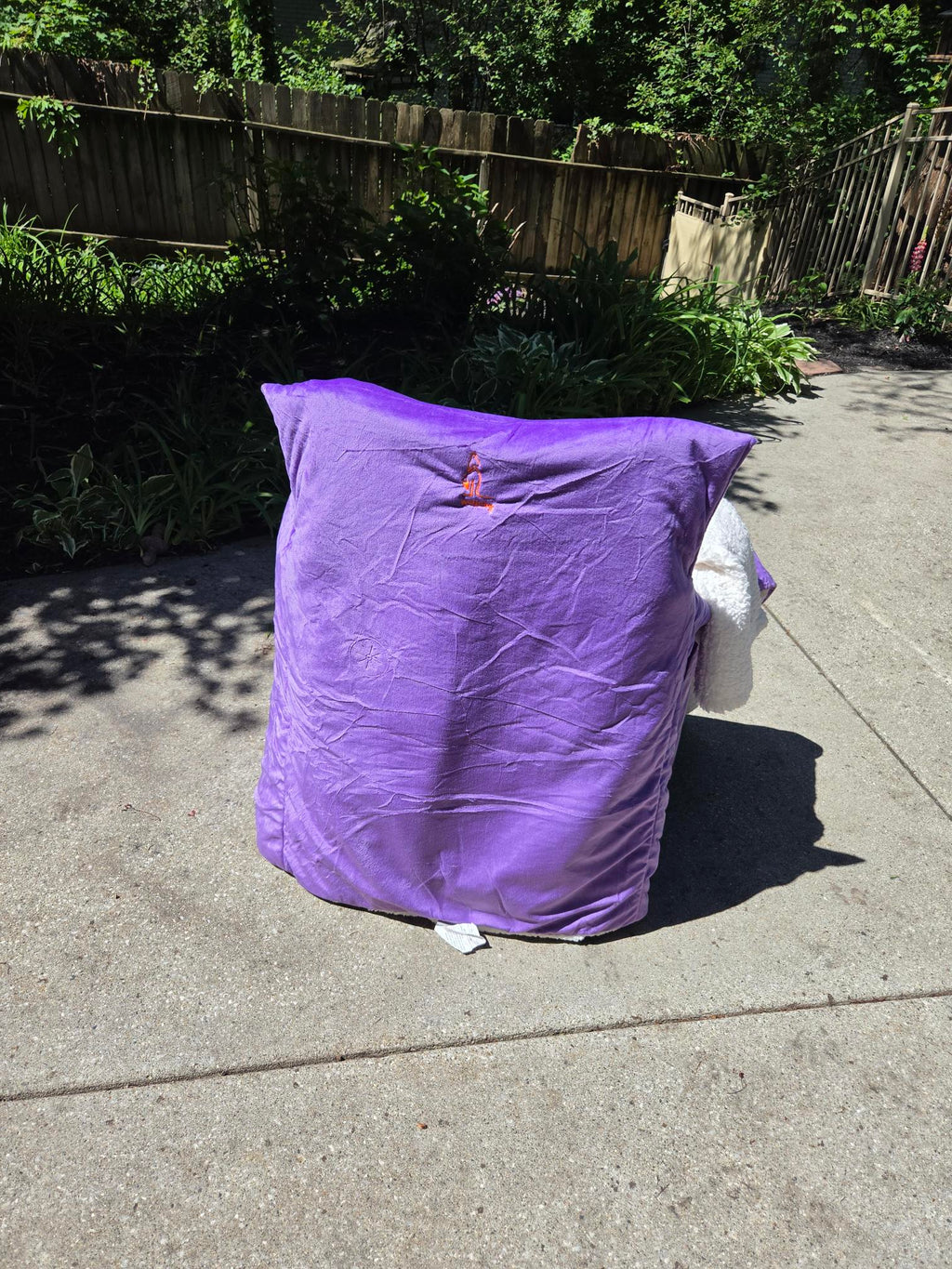 Purple Faux Fur with White Sherpa