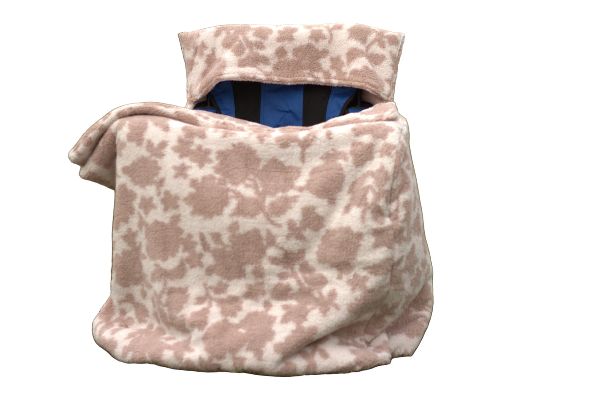 Leaf Print Sherpa with Leaf Print Sherpa